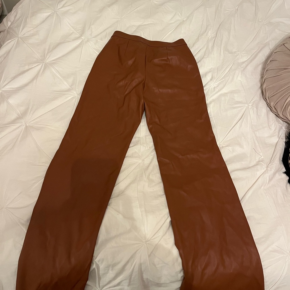 Wild Fable Chestnut Faux Leather Pants
